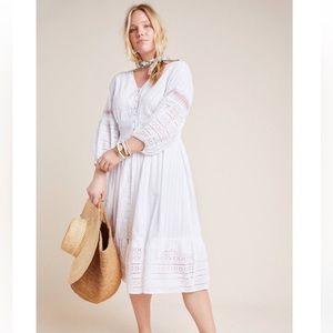 Anthropologie Ebba Eyelet Dress